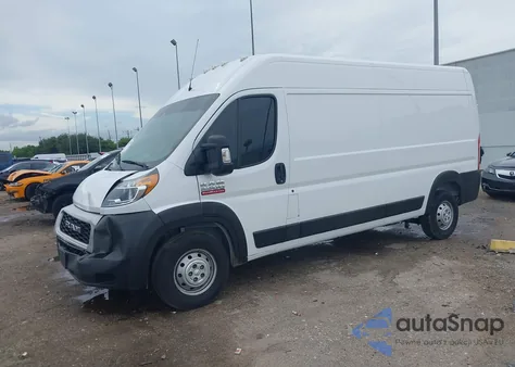 2020 Ram Promaster 2500 High Roof 159 Wb z USA, uszkodzony, nr VIN 3C6TRVDG9LE133589